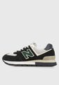 Tenis Lifestyle Negro-Gris-Verde New Balance 574 de New Balance