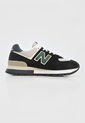 Tenis Lifestyle Negro-Gris-Verde New Balance 574 de New Balance