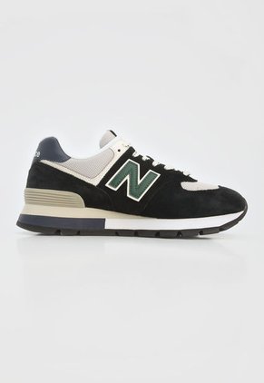 Tenis Lifestyle Negro-Gris-Verde New Balance 574