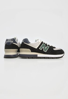Tenis Lifestyle Negro-Gris-Verde New Balance 574
