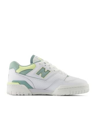 Tenis Deportivos New Balance 550 Blanco/Verde Para Mujer New Balance