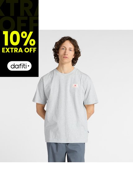 Camisa Deportiva New Balance Original WovenLabel Gris Hombre