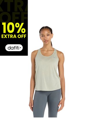 Camisa Deportiva New Balance Athletics Tank Verde Para Mujer New Balance