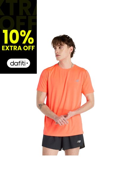 Camisas Deportivas New Balance Originales Ess Naranja Hombre