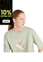 Camisa Deportiva New Balance Original FlowerShoe Verde Mujer de New Balance