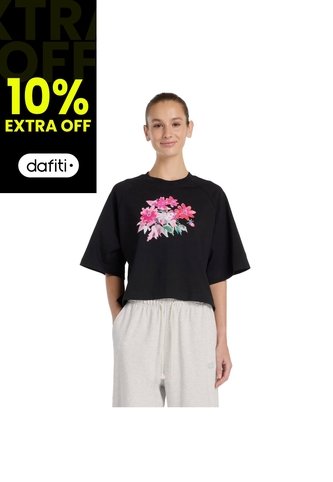 Camisa Deportiva New Balance Originales Graphics Negro Mujer New Balance