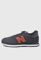 Tenis Lifestyle Negro-Naranja-Blanco New Balance 500 v2 de New Balance