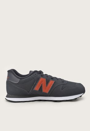 Tenis Lifestyle Negro-Naranja-Blanco New Balance 500 v2