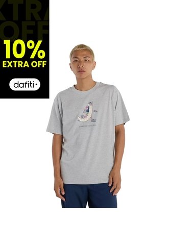Camisa Deportiva New Balance Originales Graphics Gris Hombre New Balance