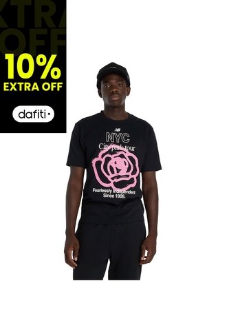Camisa Deportiva New Balance Originals Graphics Negro Hombre New Balance