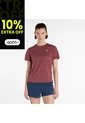 Camisa Deportiva New Balance Originales Athletics Rojo Mujer de New Balance
