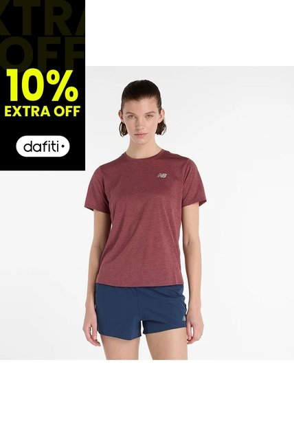 Camisa Deportiva New Balance Originales Athletics Rojo Mujer