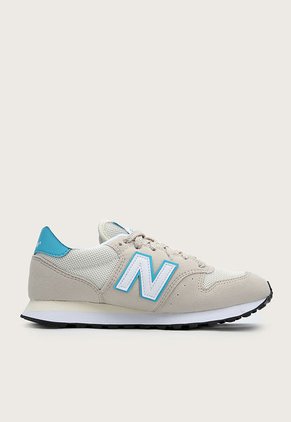 Tenis Lifestyle Beige-Blanco-Turquesa New Balance 500