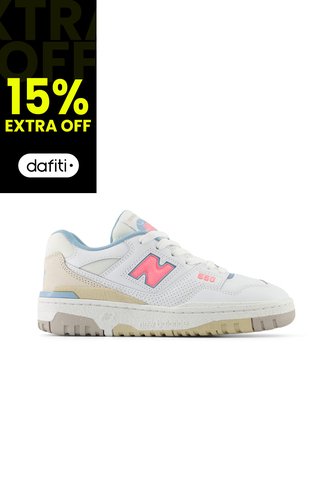 Tenis Deportivos New Balance 550 Original Blanco/Rosa Niños New Balance