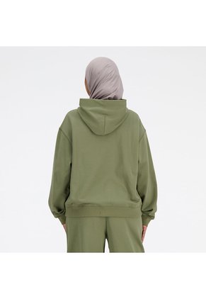 New Balance Buzo Hoodie Cerrado Para Mujer Terry New Balance