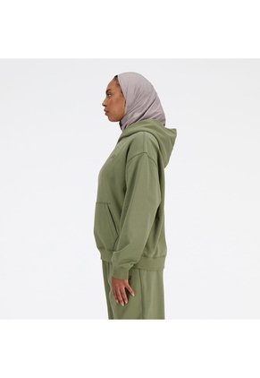 New Balance Buzo Hoodie Cerrado Para Mujer Terry New Balance