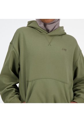 New Balance Buzo Hoodie Cerrado Para Mujer Terry New Balance