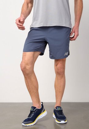 Pantaloneta new balance Impact Run 7" Azul