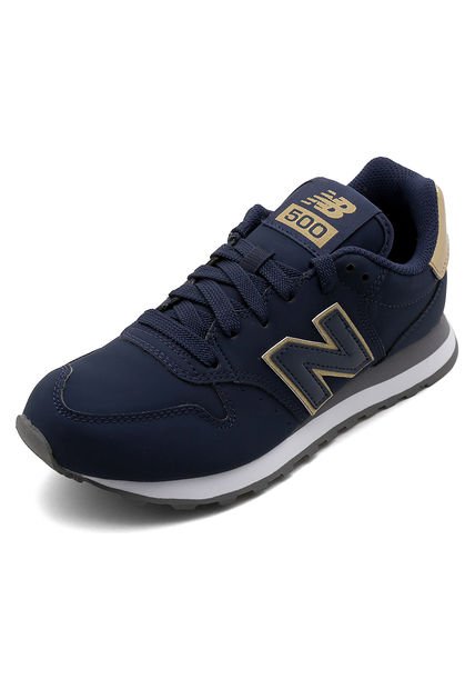 New balance mujer 2025 azul y dorado