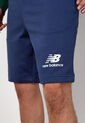 Pantaloneta new balance Essentials Stacked Azul de New Balance