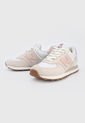 Tenis Lifestyle Beige-Rosa-Blanco New Balance 574 de New Balance