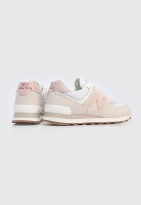 Tenis Lifestyle Beige-Rosa-Blanco New Balance 574