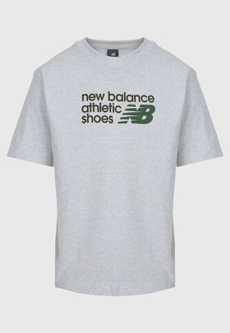 Camiseta new balance Athletics Gris New Balance