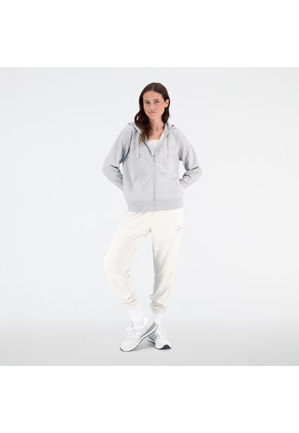 Chaqueta Deportiva Marca New Balance Essentials Gris Mujer