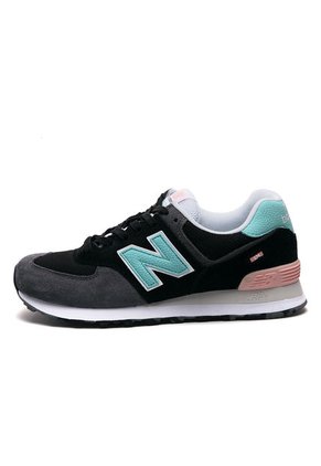 Tenis Lifestyle Negro-Gris-Verde New Balance Classics Traditonnels 574