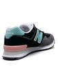 Tenis Lifestyle Negro-Gris-Verde New Balance Classics Traditonnels 574 de New Balance