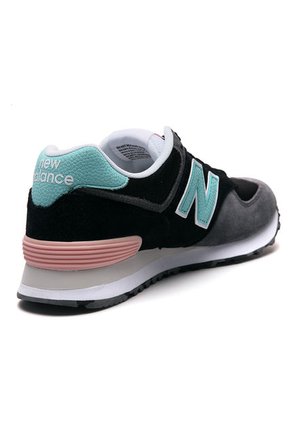 Tenis Lifestyle Negro-Gris-Verde New Balance Classics Traditonnels 574