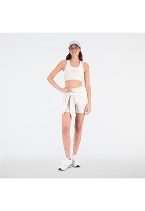 Top Marca New Balance Original Essentials Bra Blanco Mujer