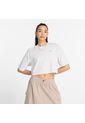 Camisa Deportiva New Balance Oversized Jersey Blanco Mujer de New Balance