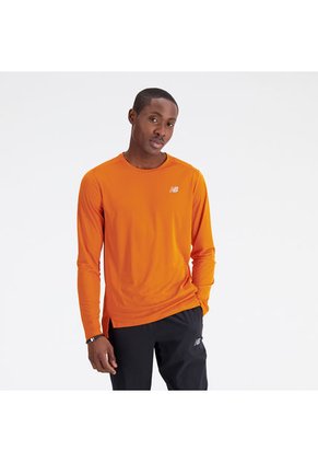 Camisa Deportiva Marca New Balance Accelerate Naranja Hombre