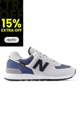 Tenis New Balance 574 Hombre-Gris/Azul New Balance