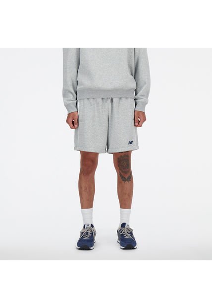 Pantaloneta Marca New Balance Original Athletics Gris Hombre