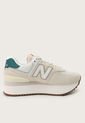 Tenis Lifestyle Marfil-Verde-Miel New Balance 574 de New Balance
