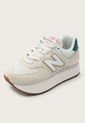 Tenis Lifestyle Marfil-Verde-Miel New Balance 574 de New Balance