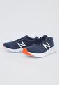 Tenis Running Azul-Blanco-Naranja Neón New Balance 411 V2 de New Balance
