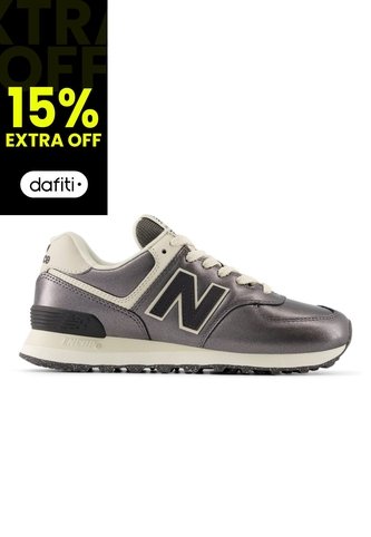 Tenis New Balance 574 Mujer-Negro/Blanco New Balance