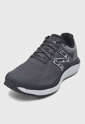 Tenis Running Gris-Negro-Blanco new balance 680v7
