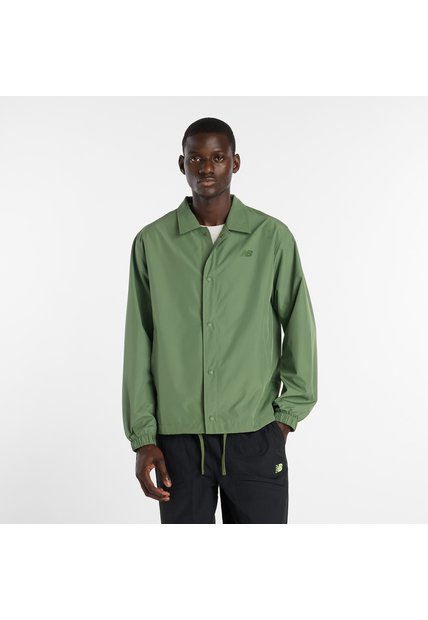 Chaqueta Deportiva New Balance Original Coaches Verde Hombre