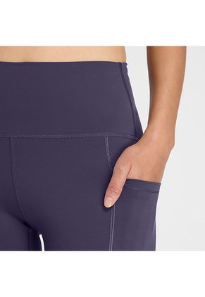 Leggings New Balance Original Sleek Pocket Morado Para Mujer