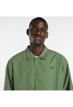 Chaqueta Deportiva New Balance Original Coaches Verde Hombre