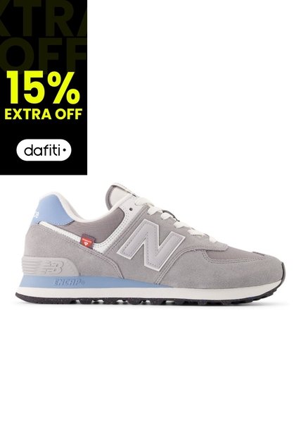 Tenis New Balance 574 Mujer-Gris/Azul