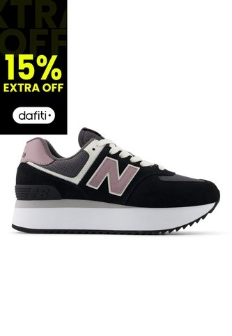 Tenis New Balance 574 Mujer-Negro/Rosa New Balance