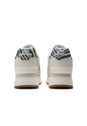 Tenis New Balance 574 Clásicos Mujer-Blanco/Gris