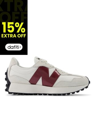 Tenis New Balance 327 Mujer-Blanco/Vino Tinto New Balance