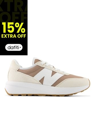 Tenis New Balance 370 Mujer-Beige/Café New Balance