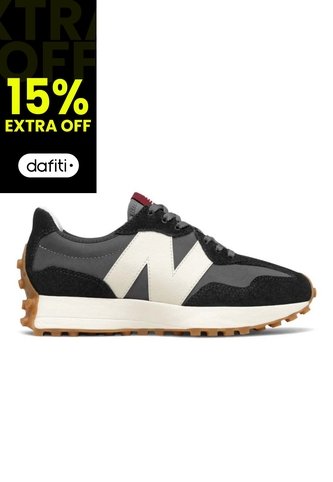 Tenis New Balance 327 Mujer-Negro/Gris New Balance